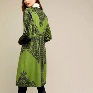 Emerald Pommed Veronika Coat Plenty by Tracy Reese x Anthropologie Topper Jacket